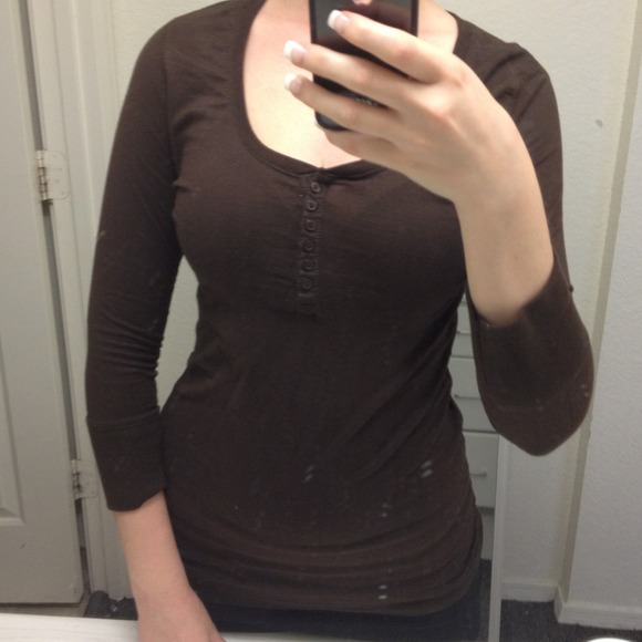 Brown Henley