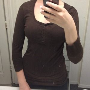 Brown Henley
