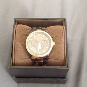 Tortoise shell Michael Kors Watch