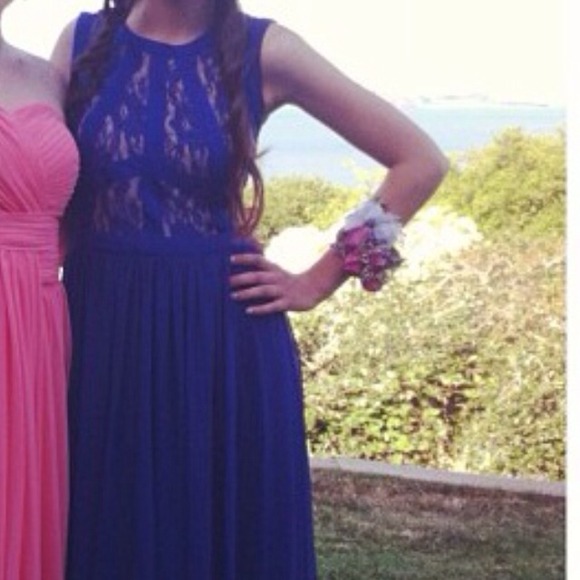 Purple lace evening gown!