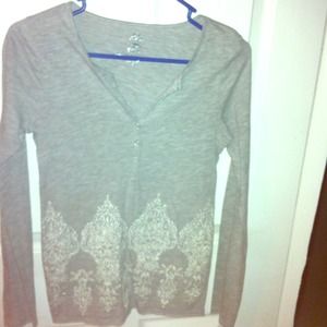 Grey, long sleeve shirt, S