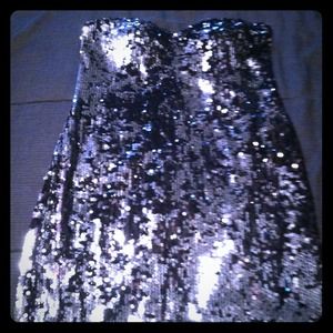 Black Sequin Dress