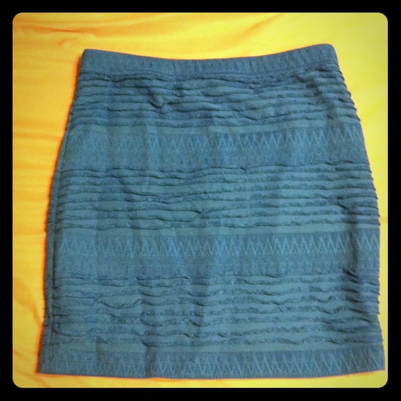 Aqua blue skirt