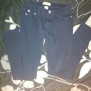 Blue skinny jeans