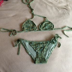 Crocheted bikini set