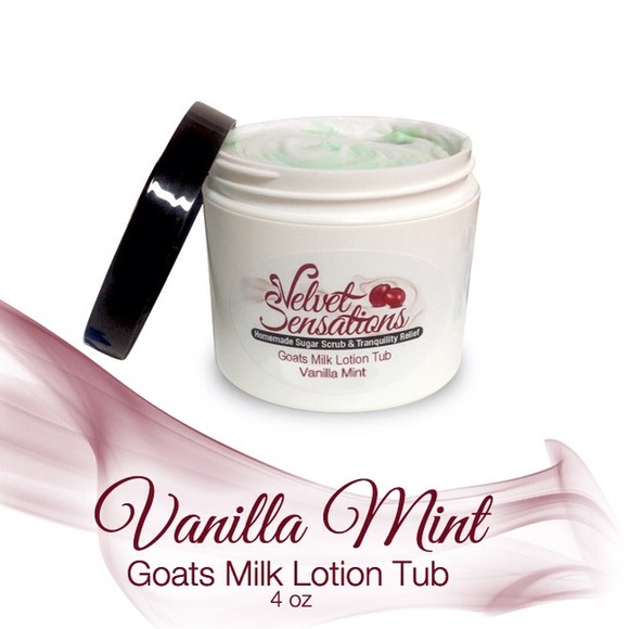 Vanilla Mint Goats Milk Lotion Tub