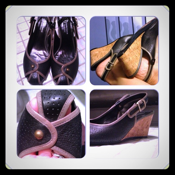 Hayden Harnett Shoes - Hayden-Harnett Sling-Back Cork Wedges