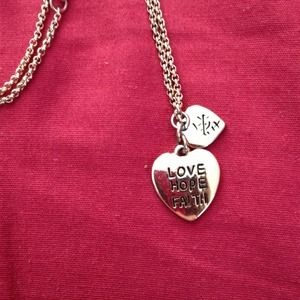 LOVE HOPE FAITH fashion necklace!