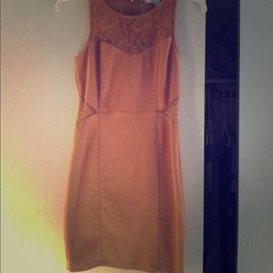 Tan Forever 21 Dress