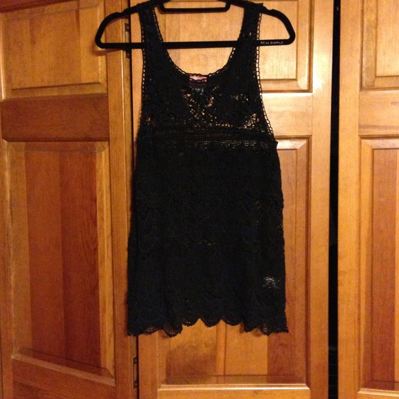 Free People Lace Tank (black) RESERVED