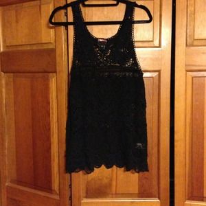 Free People Lace Tank (black) RESERVED