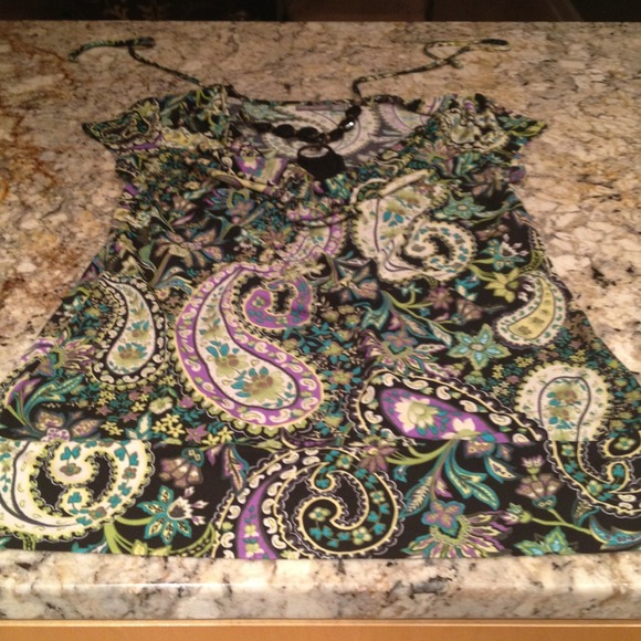 DONATED REDUCED APT 9 Stretch size S top with blac - Picture 1 of 3