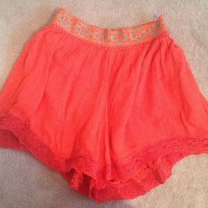 Free People High Waisted Flowy Shorts