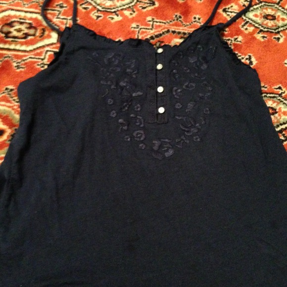 ❌❌SOLD❌❌Cute  navy blue tank top