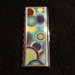 Lip gloss case. Purple and blue