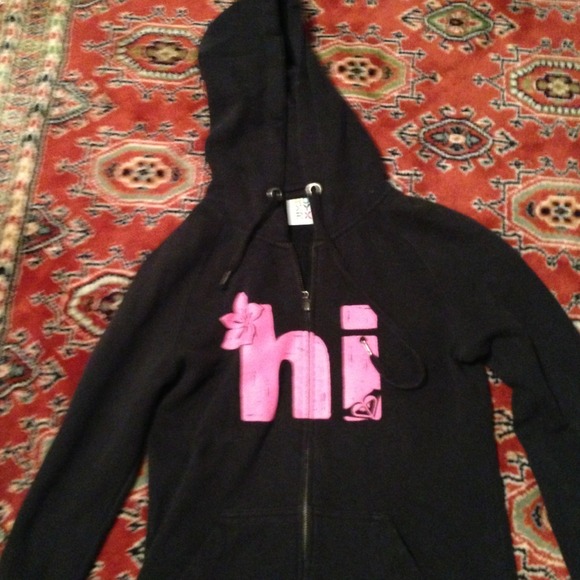❌❌SOLD❌❌Black roxy hoodie