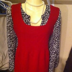 📦💵SOLD!!💵📦Lane Bryant Red Sweater Vest