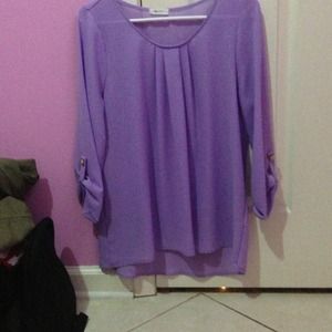 Lavender flowy blouse!