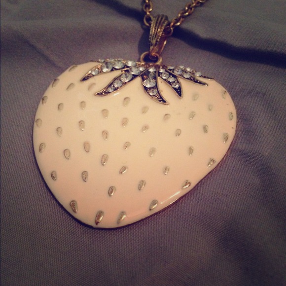 Strawberry necklace!!