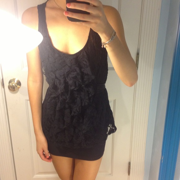 FITS 2-6 Ruffle lace tank top