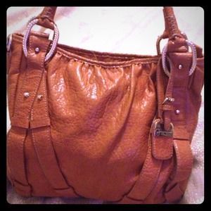 Jessica Simpson tan leather handbag