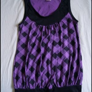 👍FREE👍Black/purple tank