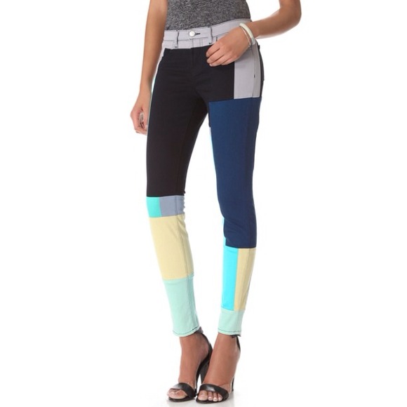 J Brand Denim - Jbrand Colorblock Skinnies