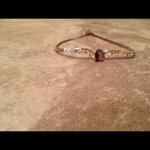 Bracelet with purple.