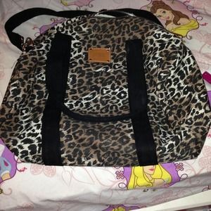 Victoria's Secret leopard duffle