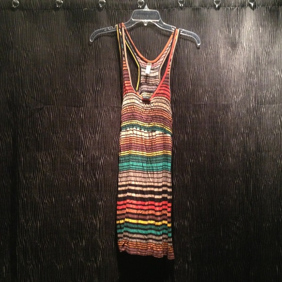 Shorty summery multicolored dress