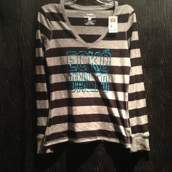 Black/Grey and blue Ecko long sleeve