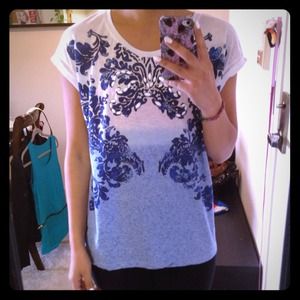 ❌SOLD---Printed Dip Dye T Shirt