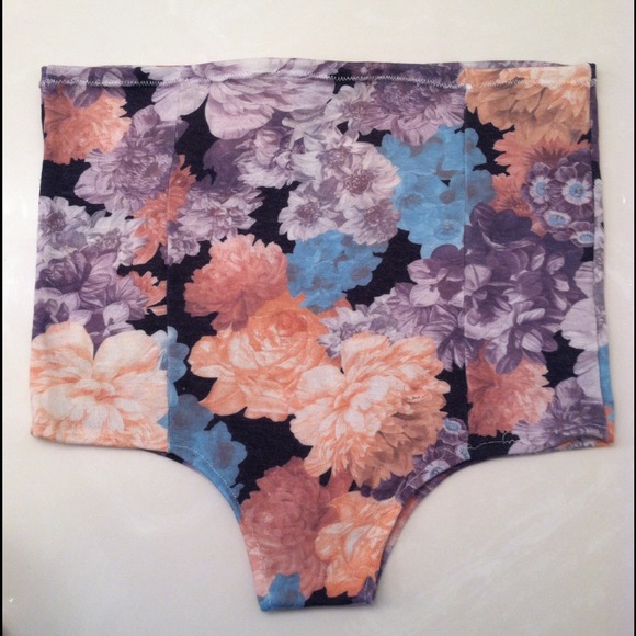 High Waist Floral Festival Shorts