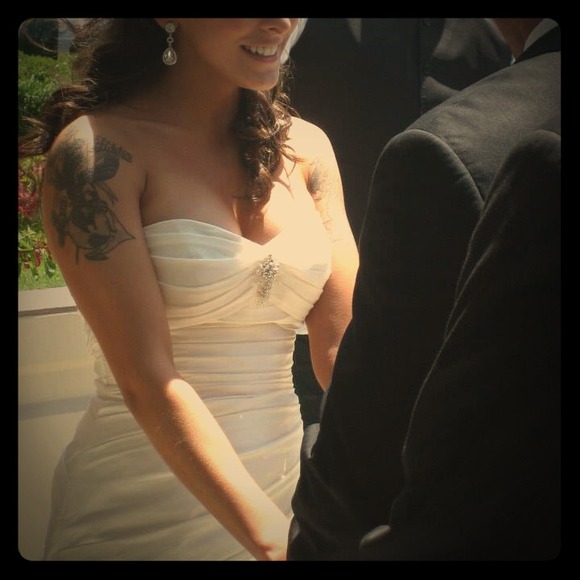 Short wedding dress