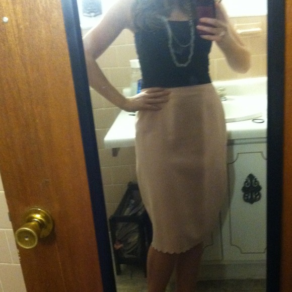 Pink high waisted skirt