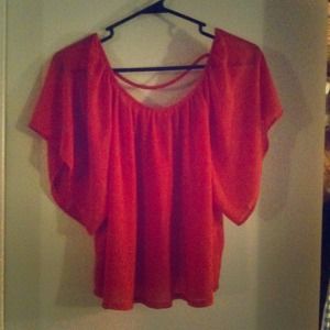 Hot Pink Flowy Crop Top!