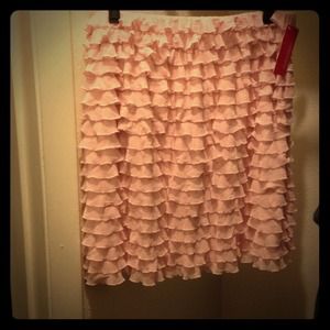 Xhilaration pink ruffled Target skirt