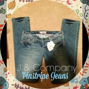 J & Company Malibu Pinstripe jeans 27