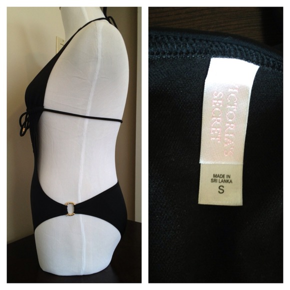 ❌SOLD❌💥CLEARANCE💥VICTORIA'S SECRET BLACK MAILLOT - Picture 2 of 2