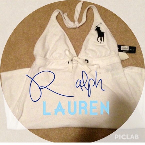 ⚡⚡Ralph Lauren Big Pony Swimsuit Terry Coverup