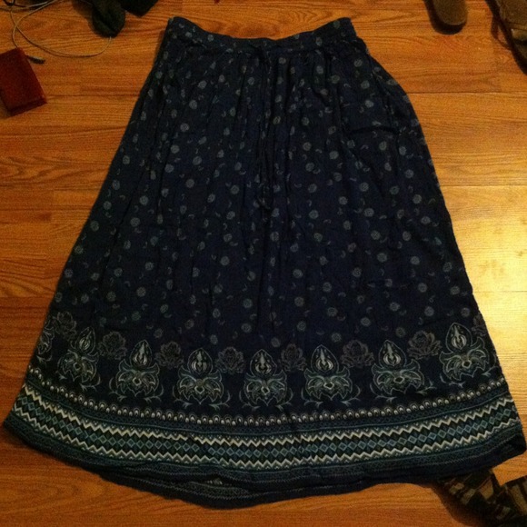 Blue Maxi skirt
