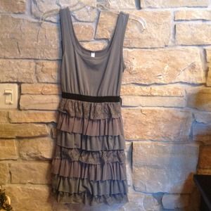 Tank/ruffle dress