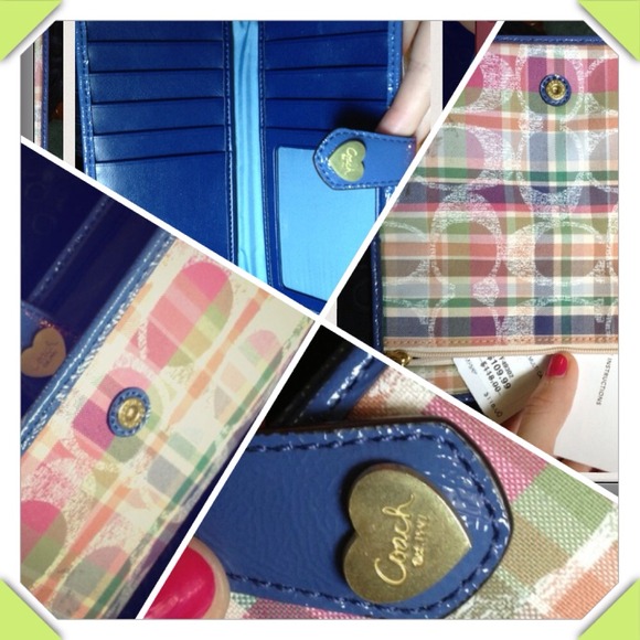 Coach Madras wallet