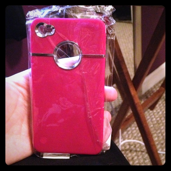 🚫SOLD Hot pink hard iphone 4/4s case - Picture 1 of 2