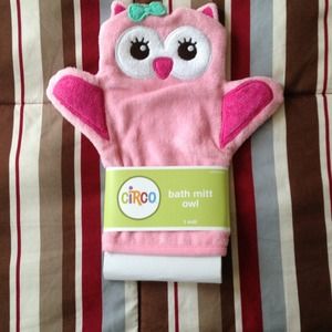 Circo Newborn Girls' Owl Wash Mitt - Pink