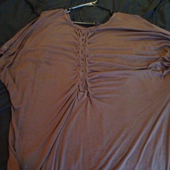 Plus size Kische brown detailed top