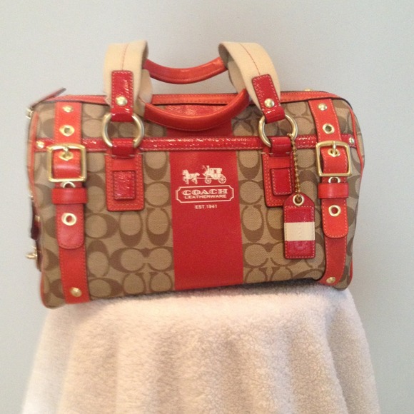 Unique Coach duffle purse