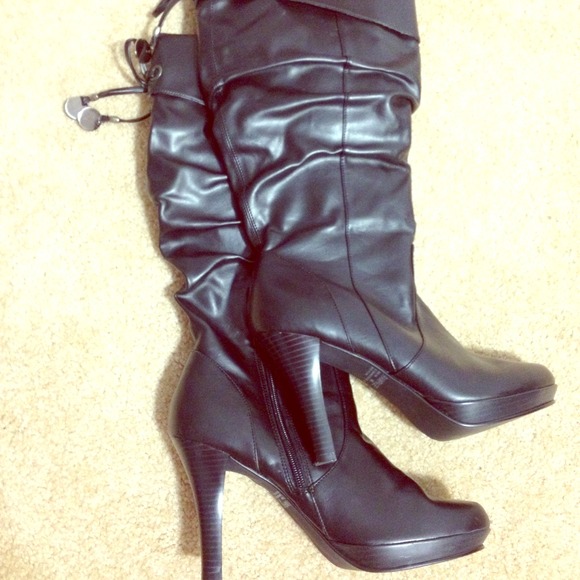 🌟SOLD! Rampage Black Heeled Boots