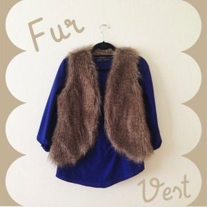 Worn once Jack by BB Dakota fur vest