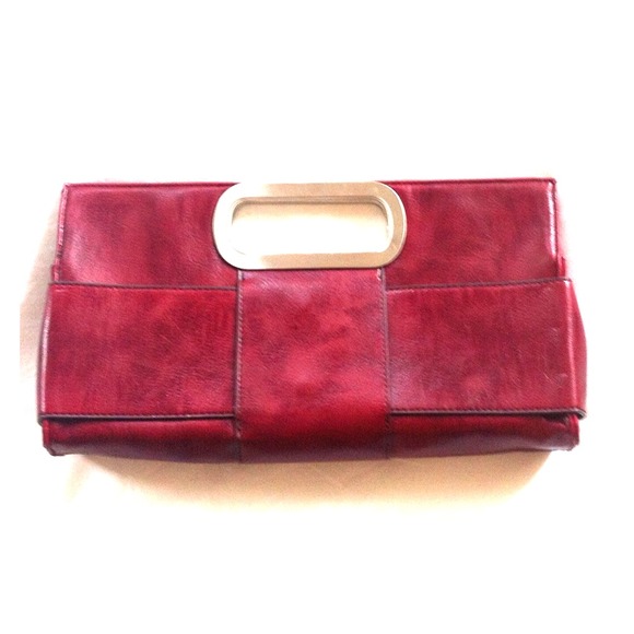 ***SOLD***Burgundy Clutch